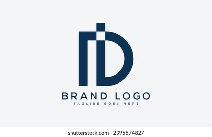 letter DI logo design vector template design for brand.