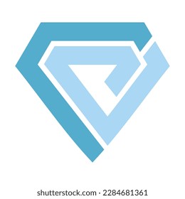 Letter RE Diamond Line Art Logo Vector Design Template
