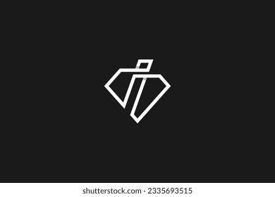 Letter I Diamond Logo Design