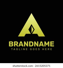 Letter A Diamond Logo, for luxury brands, high end jewelry companies, or premium services