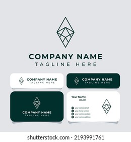 Letra A Logotipo de diamante, adecuado para cualquier negocio relacionado con diamantes con iniciales A.