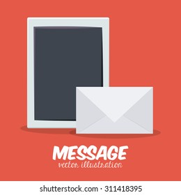 Letter digital design, vector illustration eps 10