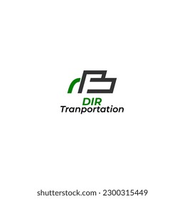 Letter dir logo design.suitable for traportation company logo