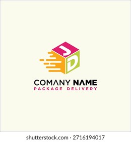 Letter DJ Box Speed Design Vector Template