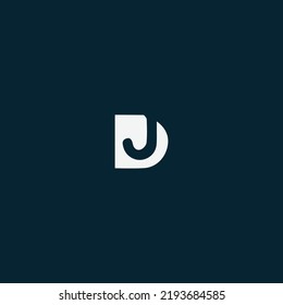 Letter DJ , JD logo icon design template elements