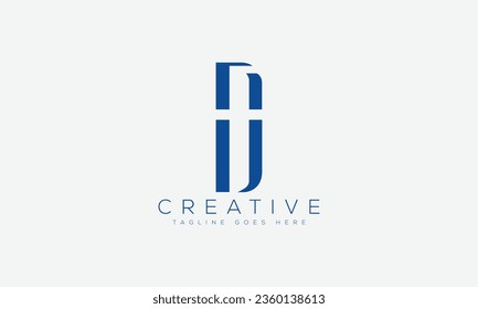 Letter DJ logo design template vector illustration.