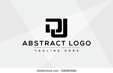 ilustración vectorial del logotipo de la letra dj