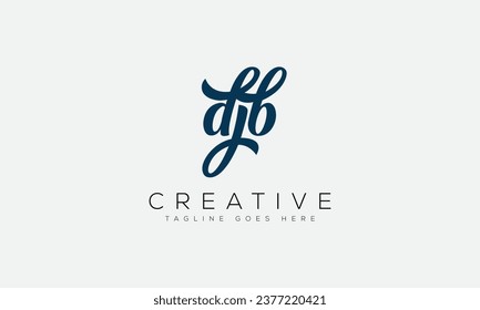 Letter DJB logo design template vector illustration