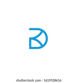 Letter DK or KD initial logo design template vector illustration