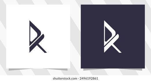 letter dk kd logo design vector