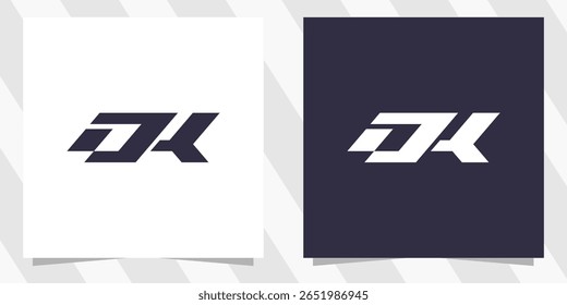 Buchstabe dk kd Logo Design Vektor
