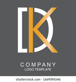 Letter DK Logo Design Creative