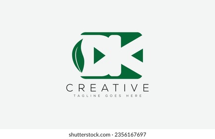 Letter DK logo design template vector illustration.