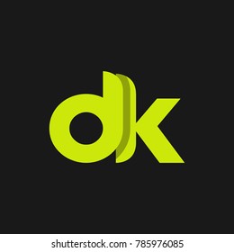 Letter DK logo design template.