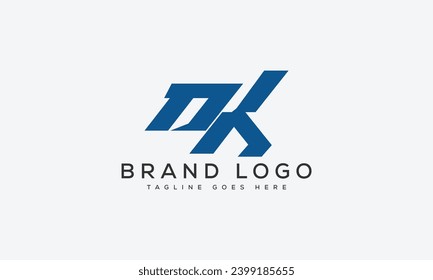 letter DK logo design vector template design for brand.