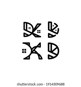 Letter DK Logo vector images	