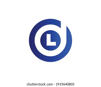 letter DL and LD logo design vector template