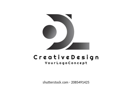 Letter DL logo icon design template elements