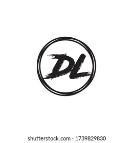 Icono del logotipo de la letra DL con plantilla de diseño de vector.