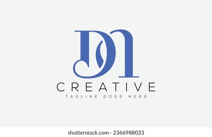 Letter DM logo design template vector illustration