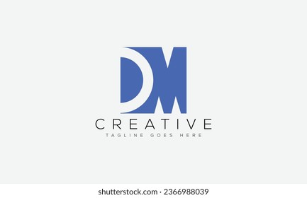 Letter DM logo design template vector illustration