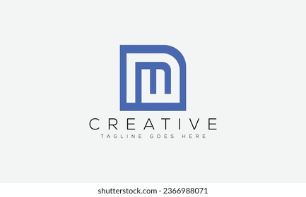 Letter DM logo design template vector illustration