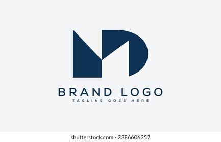 letter DM logo design vector template design for brand.