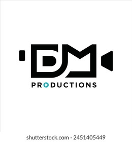 Letter DM logo, vector for photographers, design inspiration.