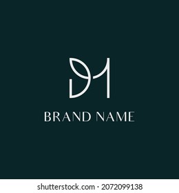 Letter DM or MD Initial Monogram Logo Designs