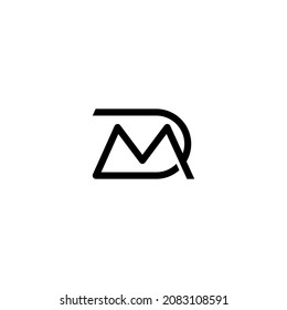 Letter DM or MD Logo Design