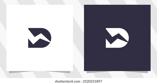 letra dm md logotipo design vetor