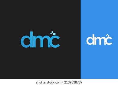 Letter DMC modern tech logo