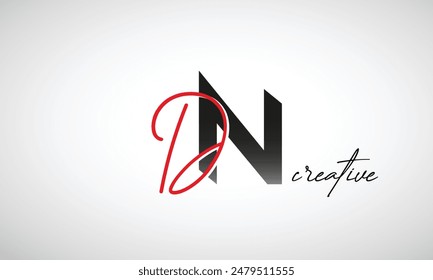 Letter DN Creative Clean Logo Design