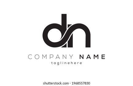 letter dn creative logo design vector