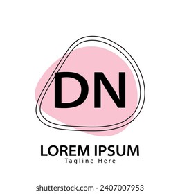 letter DN logo. DN logo design vector illustration for creative company, business, industry