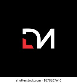 Letter DN logo icon vector template for your business. Initial logo design, geometric logo. Creative Modern Monogram alphabet. Company Logo Idea with tagline space.