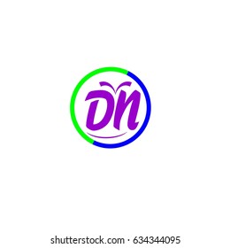 letter D,N logo vector