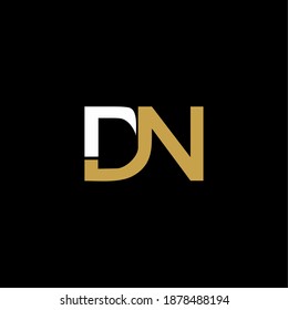 Letter DN ND D N logo icon vector template for your business. Initial logo design, geometric logo. Creative Modern Monogram alphabet. Company Logo Idea with tagline space.