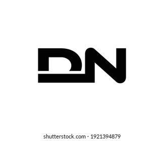 letter dn and nd logo design vector template