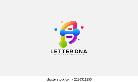 Design-Vorlage für ein DNA-Logo