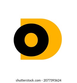 letter do and od logo design vector template