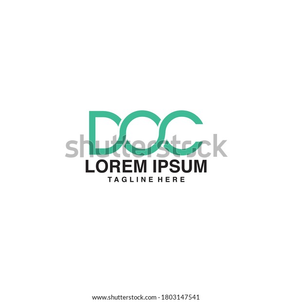 Letter Doc Logo Icon Vector Stock Vector (Royalty Free) 1803147541 ...