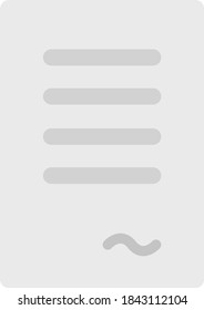 Letter Document Icon - Deal Document Flat Icon