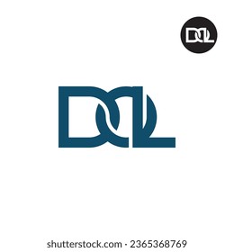 Diseño de logotipo de monograma de carta DOL