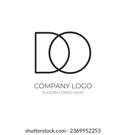 letra do, logotipo de od, logotipo de letterDO, logotipo de la empresa OD de la letra, logotipo de JDO, logotipo de letteOD, logotipo de monograma. diseño de logotipo vinculado a OD de letra. diseño del logotipo de la empresa.