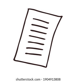 Letter in doodle style. Mail and post office. Template for greeting card, banner, poster, print, web pages design. Hand Drawn vector illustration.