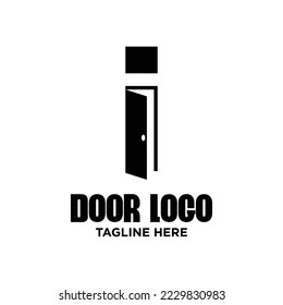 Letter I Door Logo Design Template Inspiration, Vector Illustration.