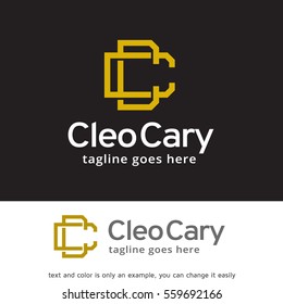 Letter Double C Logo Template Design Vector or Icon