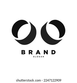 Letter double o or 0 logo design for your brand or business