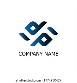letter DP design logo template